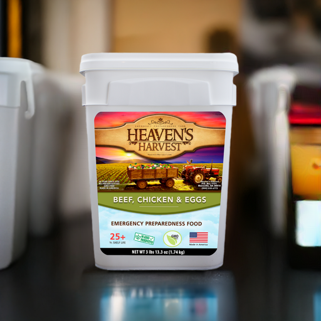 6-Month Emergency Protein Food Supply of Beef, Eggs and Chicken - Non-GMO