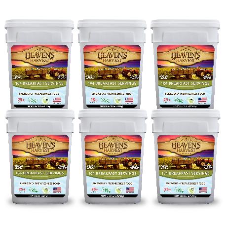 Non-GMO Emergency Breakfast Food - 6 Month Supply